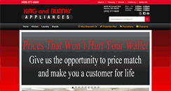 Desktop Screenshot of kingandbunnys.com